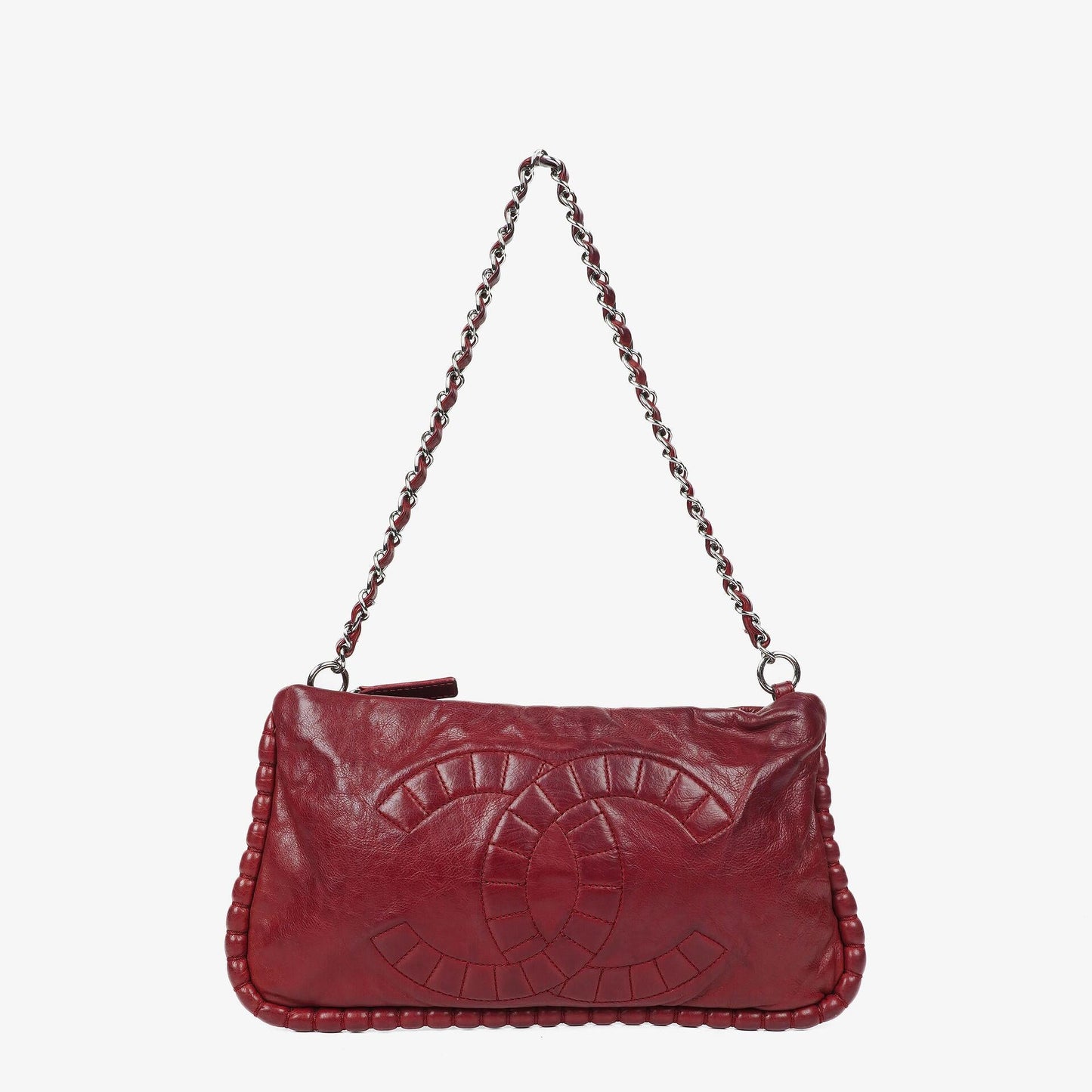 Chanel Paris-Shanghai Red Leather Shoulder Bag