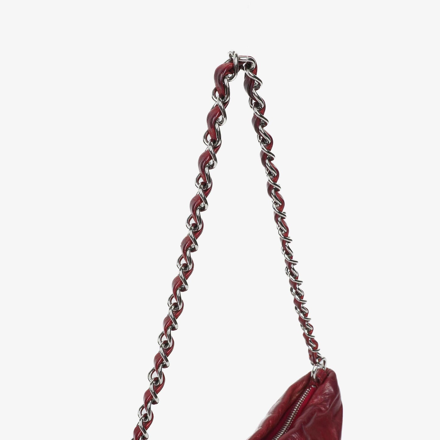 Chanel Paris-Shanghai Red Leather Shoulder Bag