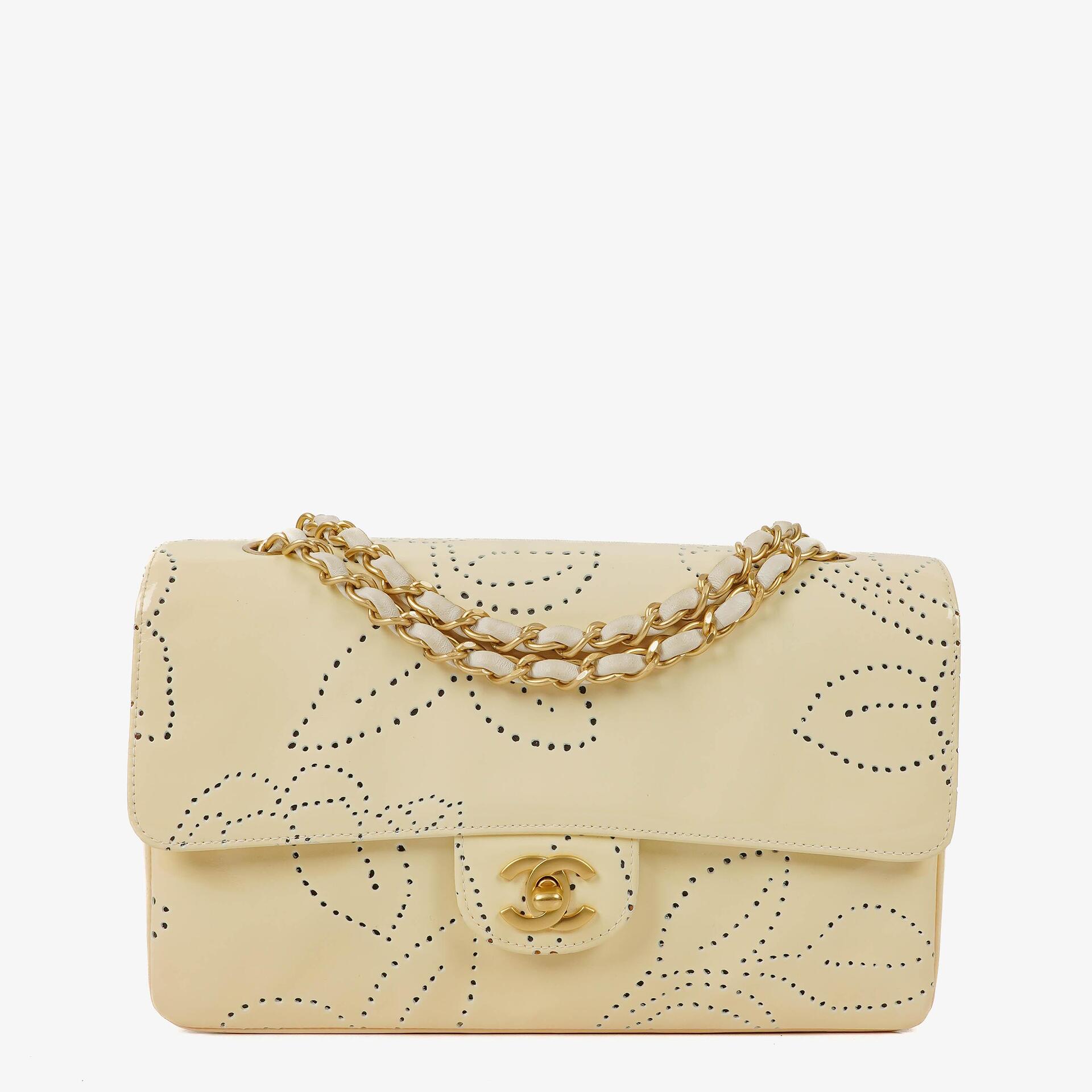 Chanel Perforated Camellia Flap Bag