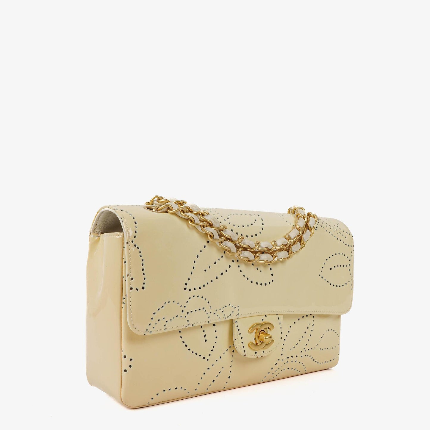 Chanel Perforated Camellia Flap Bag