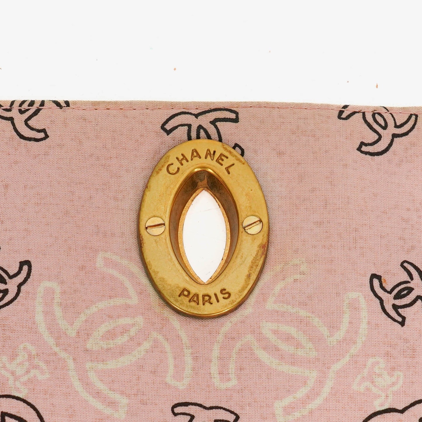 Chanel Pink Bandana Canvas Maxi Single Flap Shoulder Bag