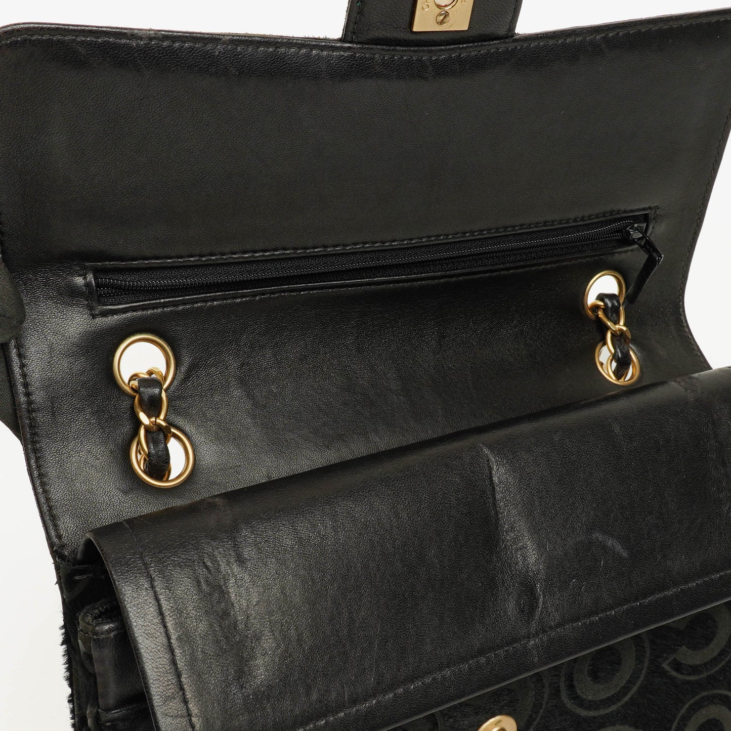 Chanel Ponyhair Double Flap Bag