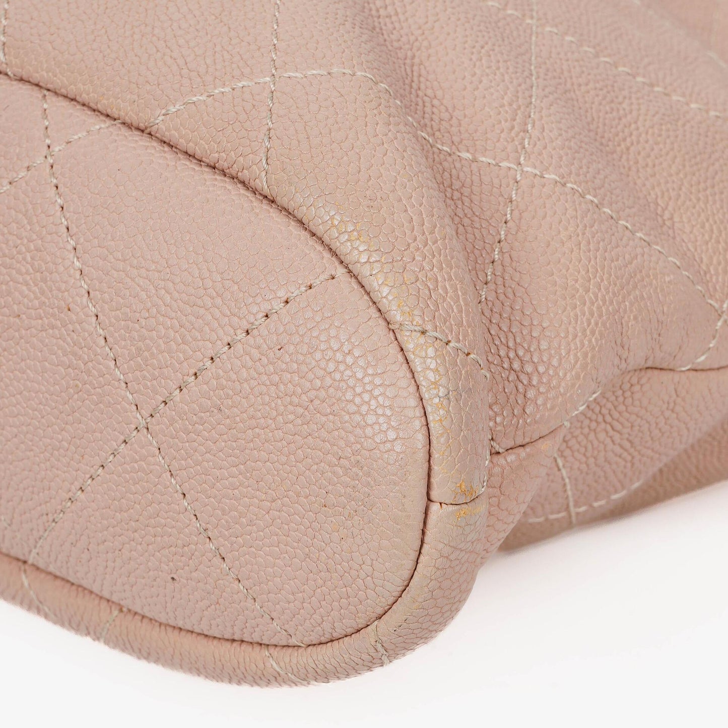 Chanel Quilted Caviar Shopping Tote Bag