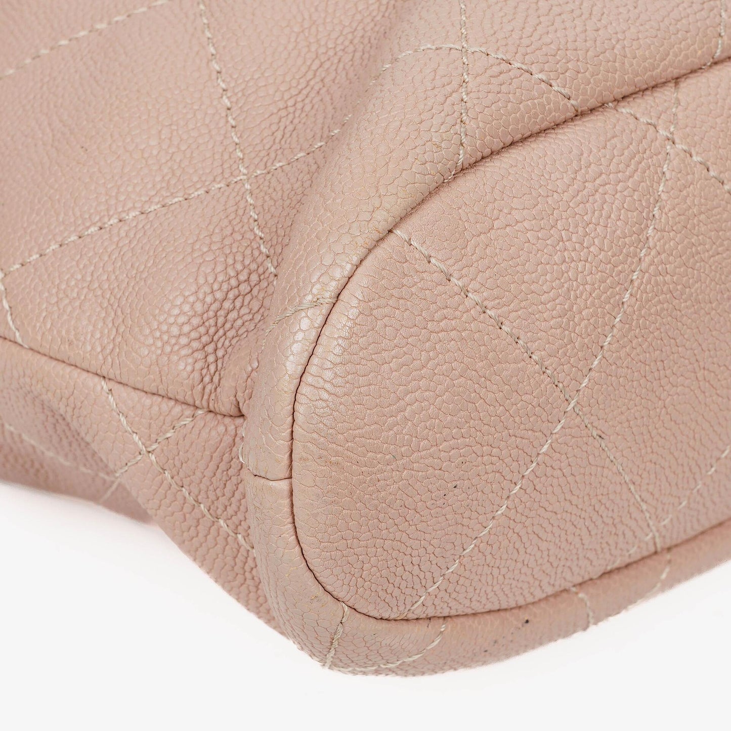 Chanel Quilted Caviar Shopping Tote Bag