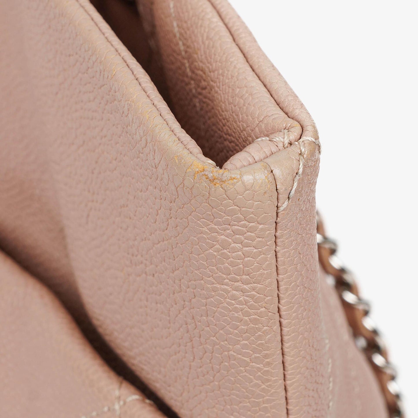 Chanel Quilted Caviar Shopping Tote Bag