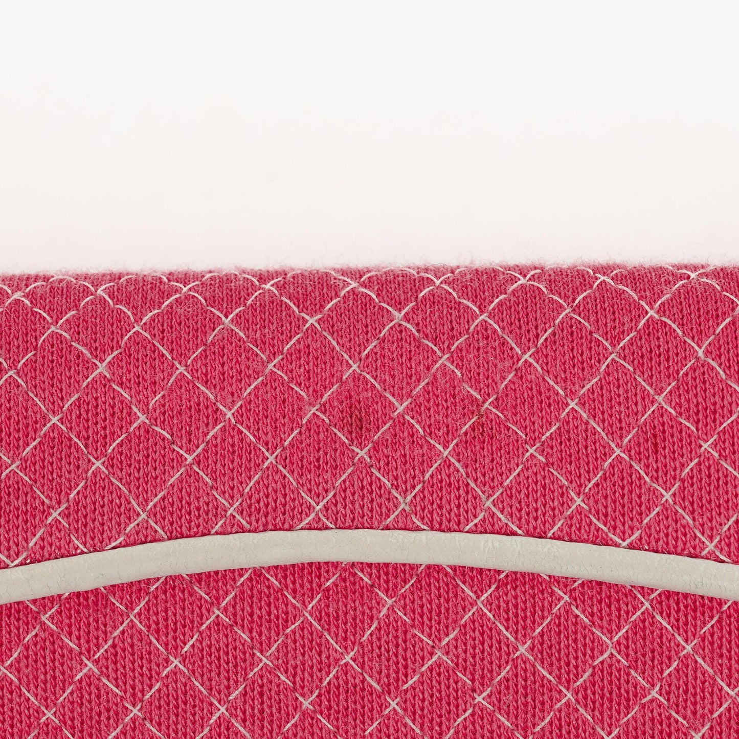 Chanel Quilted Jersey Pink White Single Flap Bag