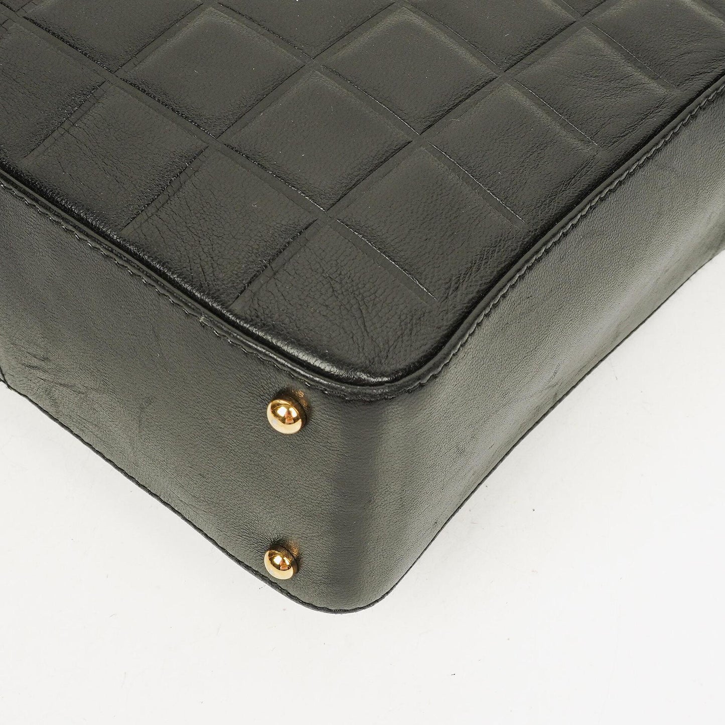Chanel Quilted Lambskin Black Chocolate Bar Shoulder Bag