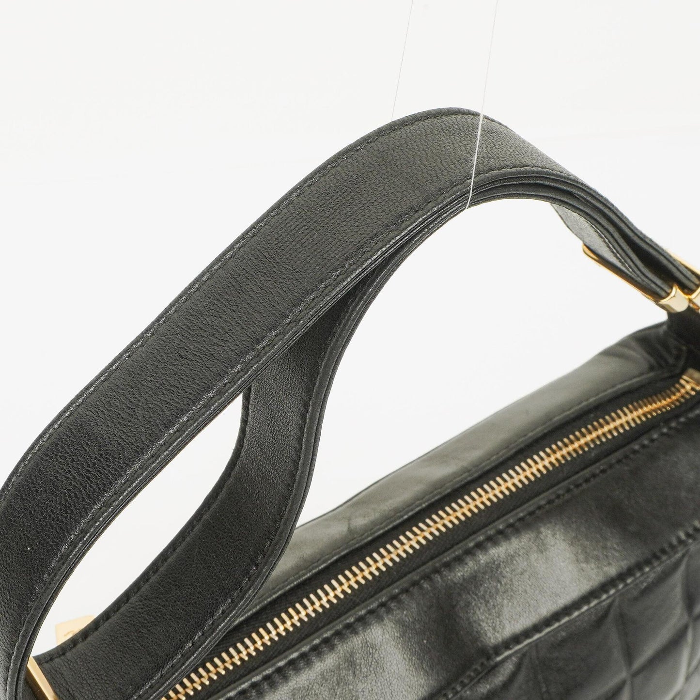 Chanel Quilted Lambskin Black Chocolate Bar Shoulder Bag