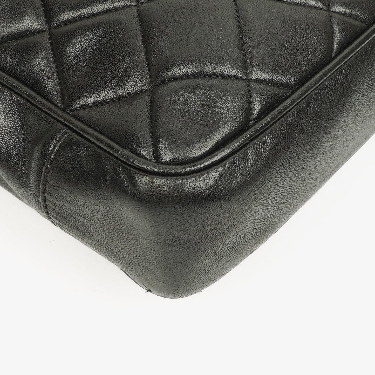 Chanel Quilted Lambskin Shopping Tote Black
