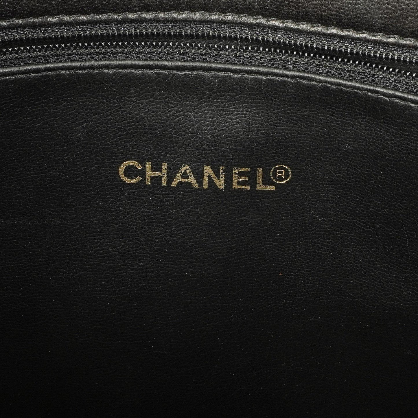 Chanel Quilted Lambskin Shopping Tote Black