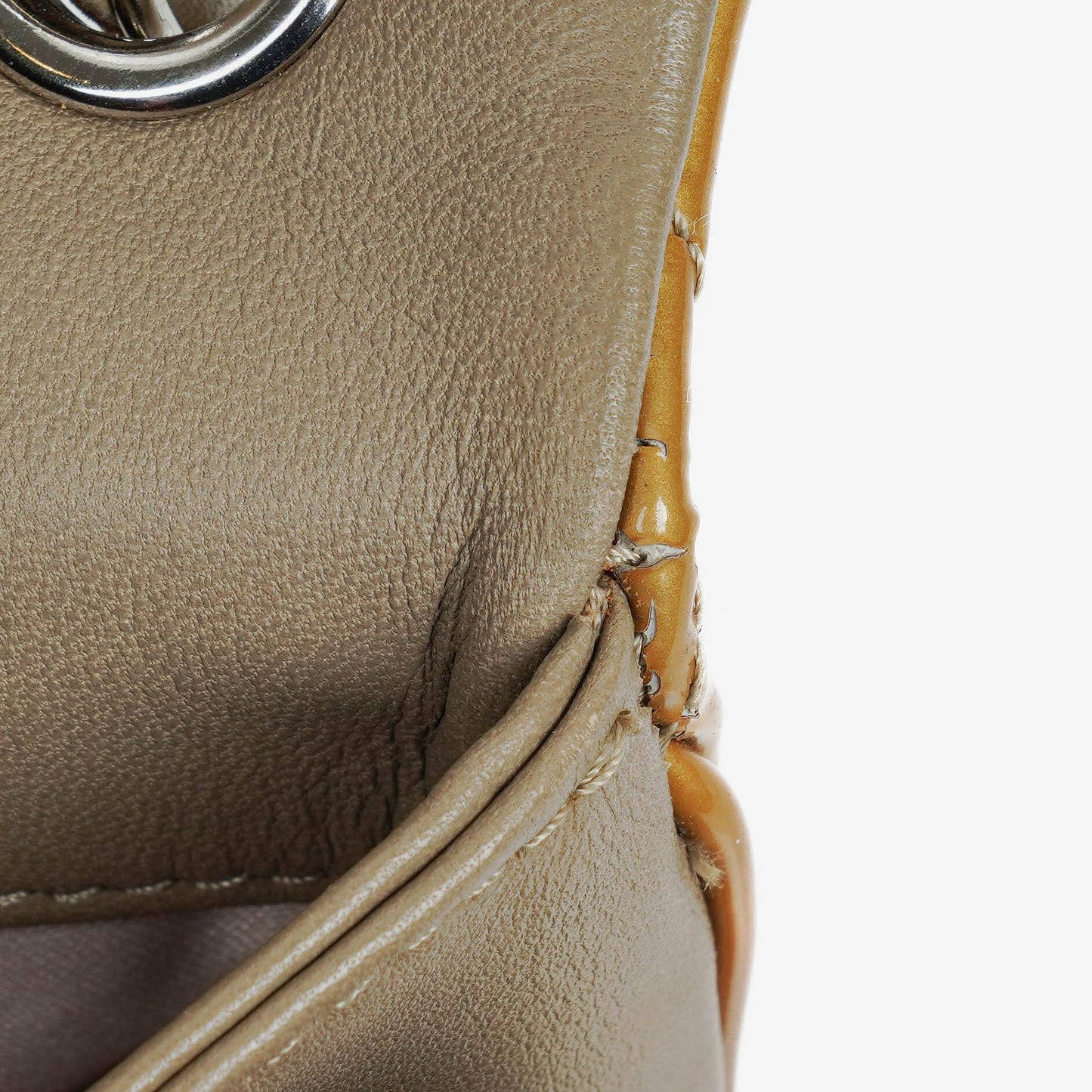 Chanel Quilted Patent Leather Flap Bag With Silver-Tone Hardware