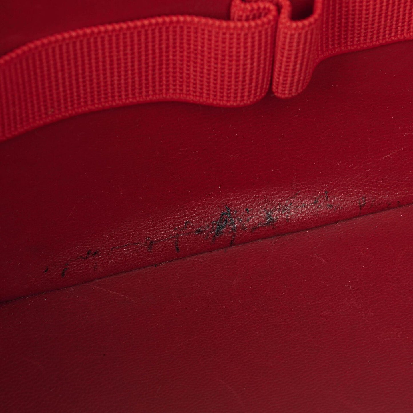 Chanel Red Caviar Leather Vanity Case