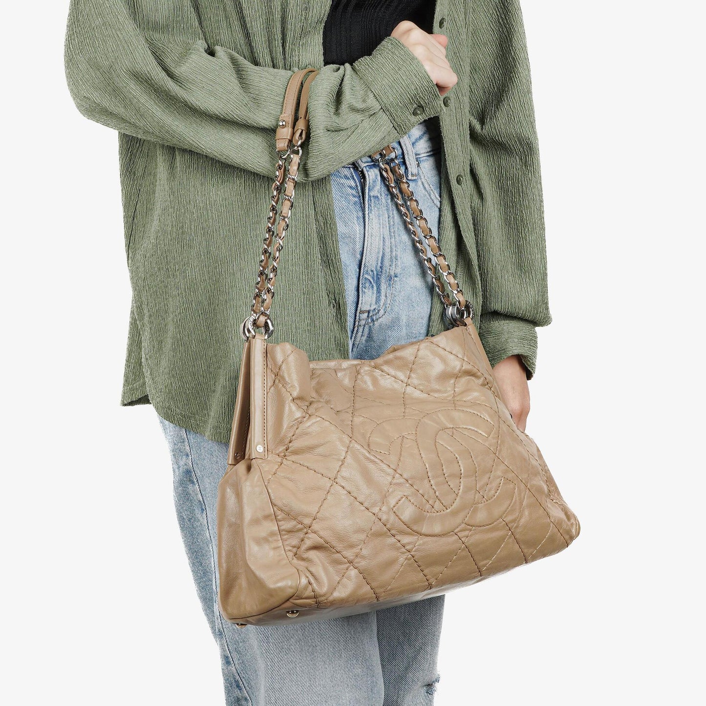 Chanel Sea Hit Small Calfskin Tote Bag