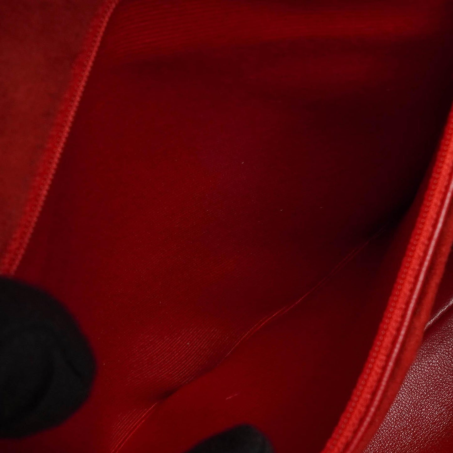Chanel Single Flap Bag In Red Quilted Suede With 24K Gold-Plated Hardware