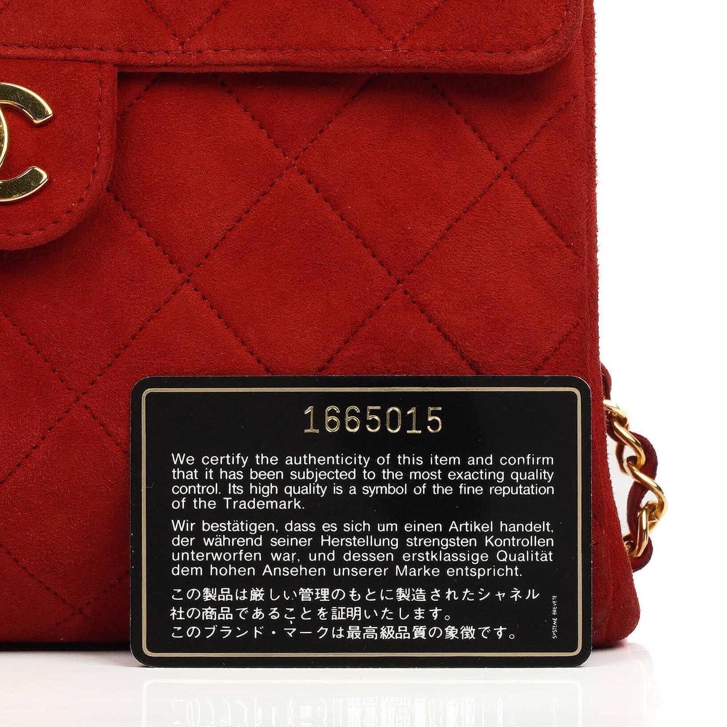Chanel Single Flap Bag In Red Quilted Suede With 24K Gold-Plated Hardware