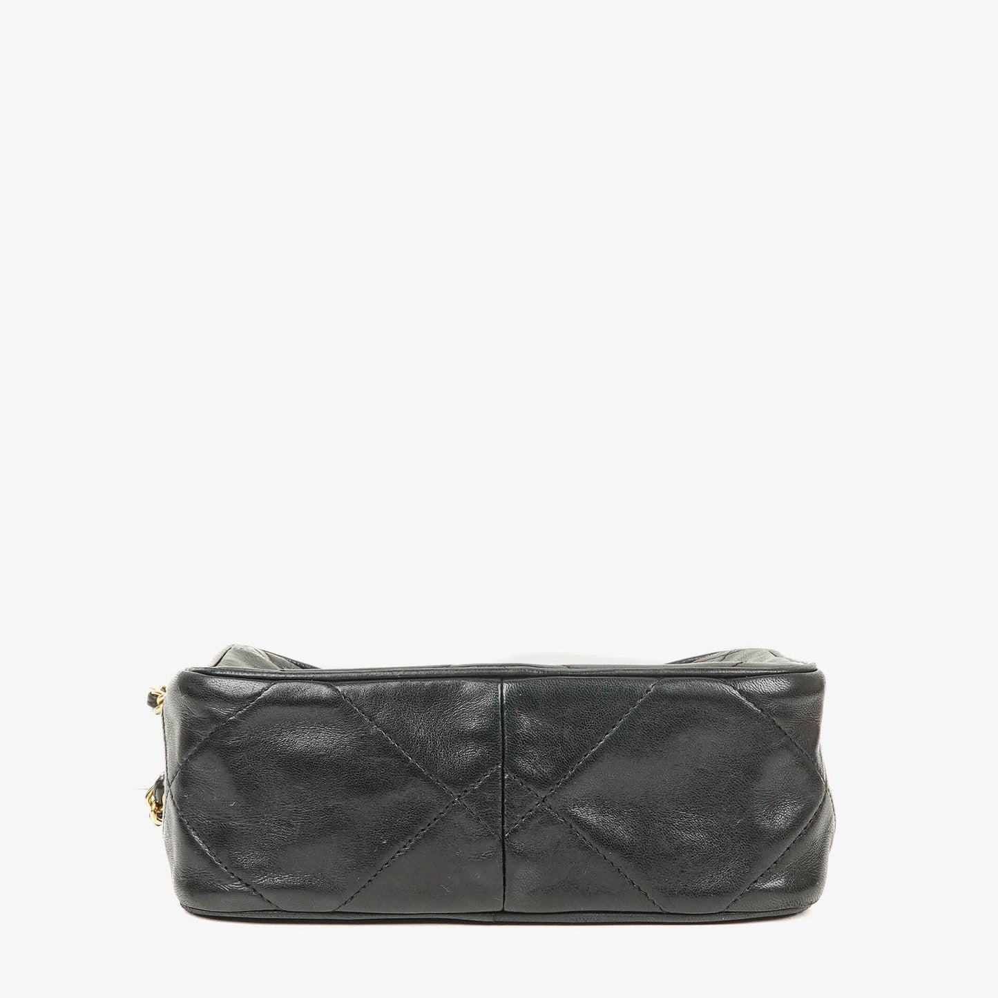 Chanel Small Camera Tassel Black Leather Crossbody Bag