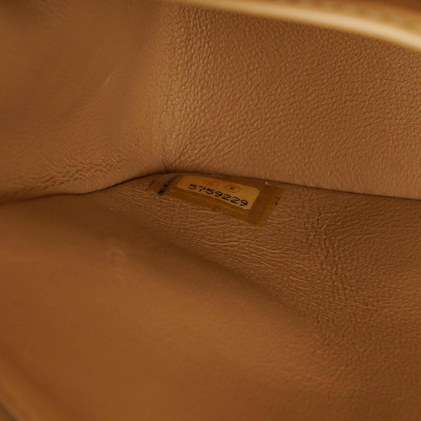 Chanel Small Clasic Double Flap Beige Quilted Lambskin With Silver-tone Hardware