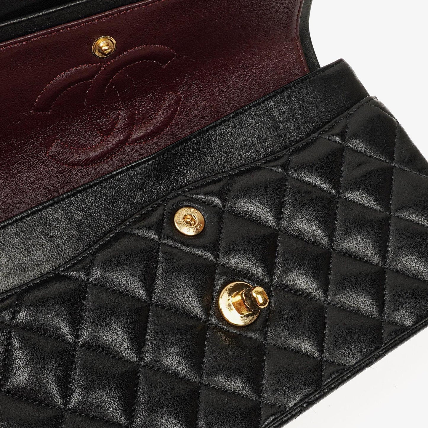 Chanel Small Classic Double Flap Bag Black Quilted Lambskin