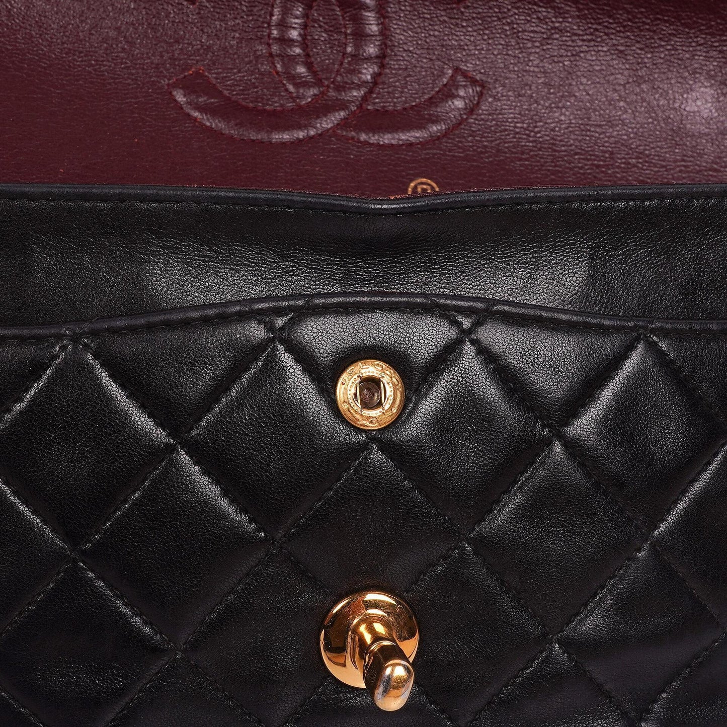 Chanel Small Classic Double Flap Bag in Black Lambskin with 24K Gold-Plated Hardware