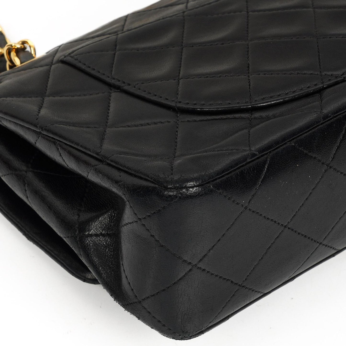 Chanel Small Classic Double Flap Bag in Black Lambskin with 24K Gold-Plated Hardware