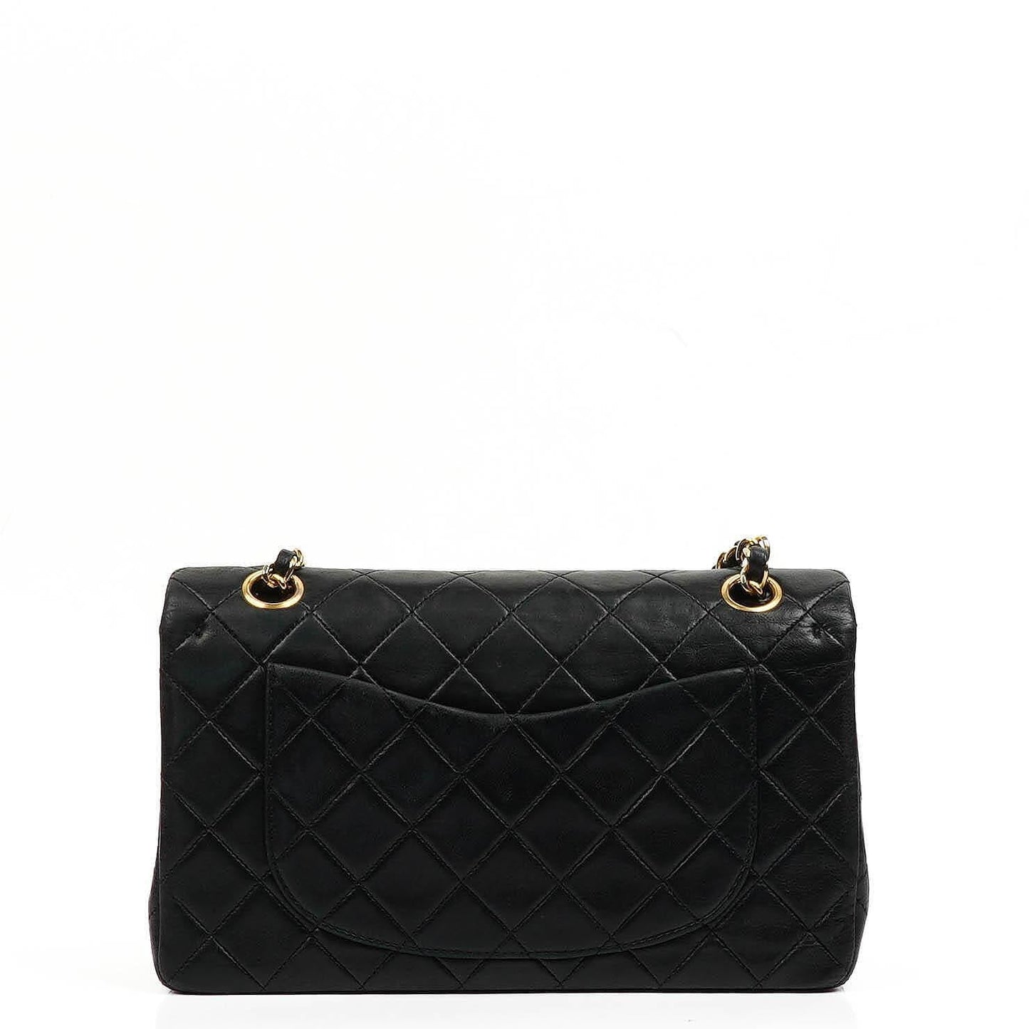 Chanel Small Classic Double Flap Bag In Black Quilted Lambskin With 24K Gold-Plated Hardware