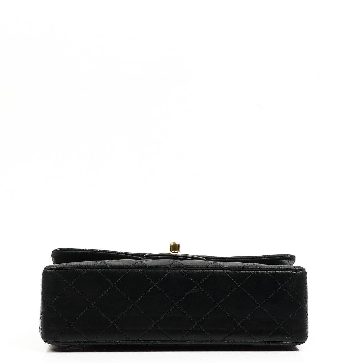 Chanel Small Classic Double Flap Bag In Black Quilted Lambskin With 24K Gold-Plated Hardware