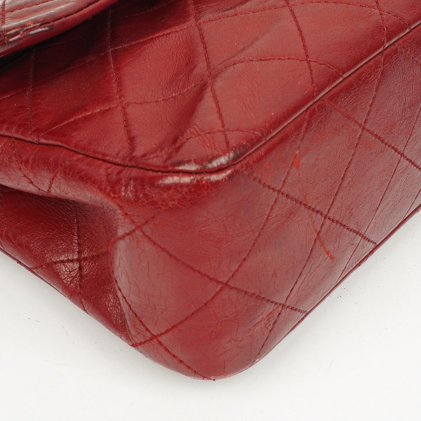 Chanel Small Classic Double Flap Bag Red Quilted Lambskin 24K Gold-Plated Hardware