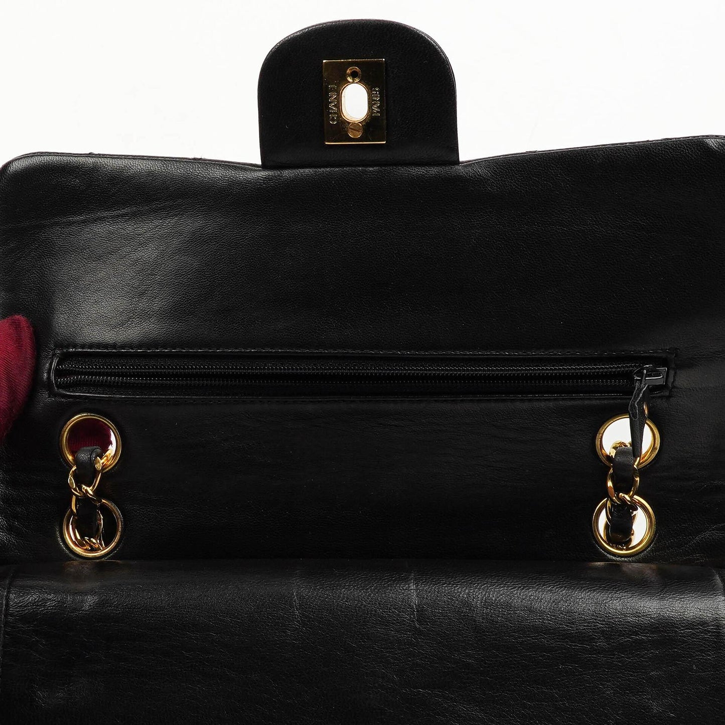 Chanel Small Classic Lambskin Double Flap Bag With 24K Gold-Plated Hardware