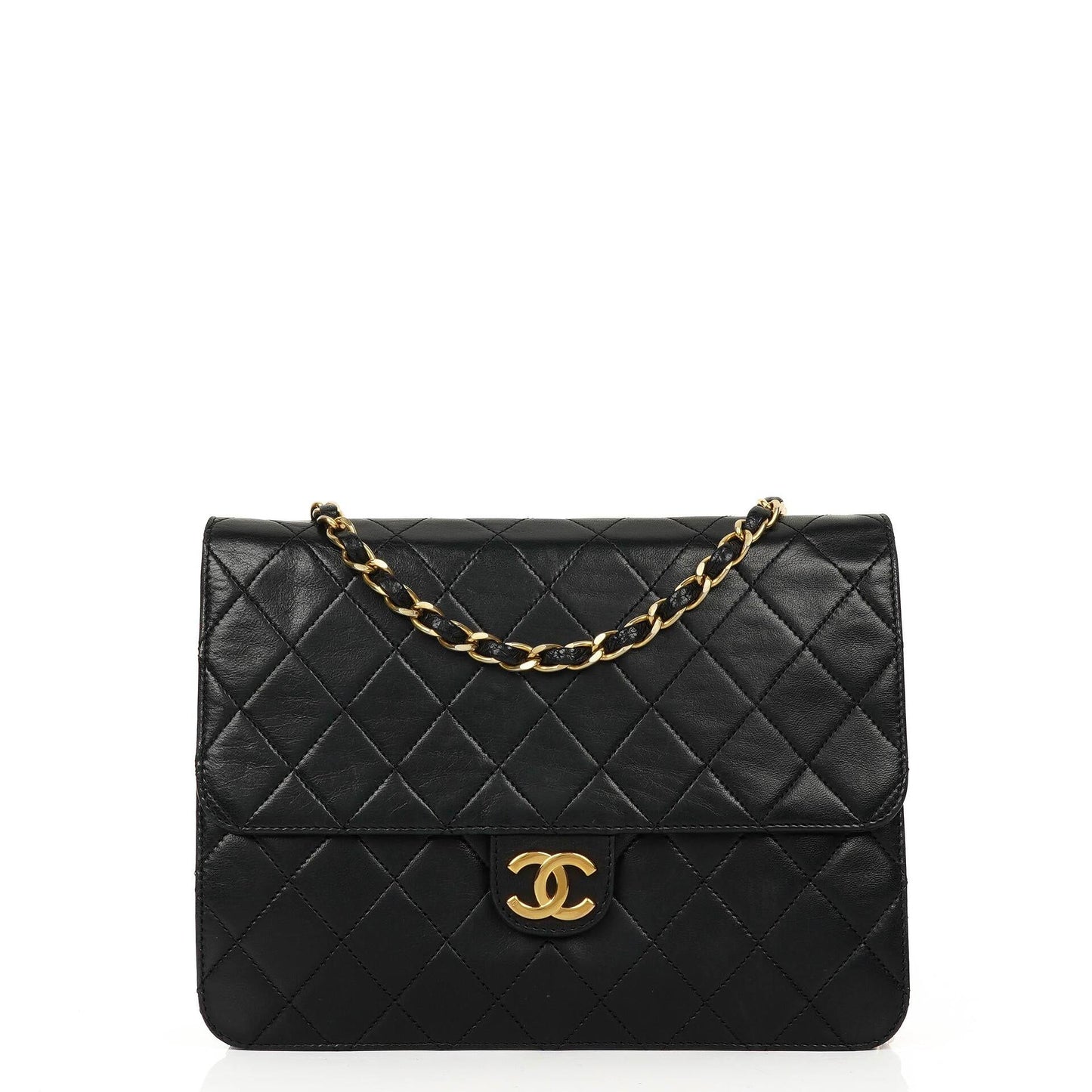 Chanel Small Classic Lambskin Flap Bag With  24K Gold-Plated Hardware