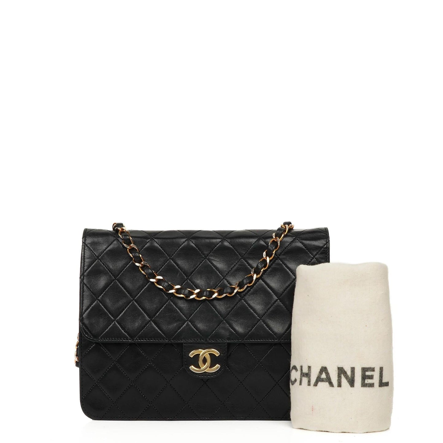 Chanel Small Classic Lambskin Flap Bag With Gold-Tone Hardware