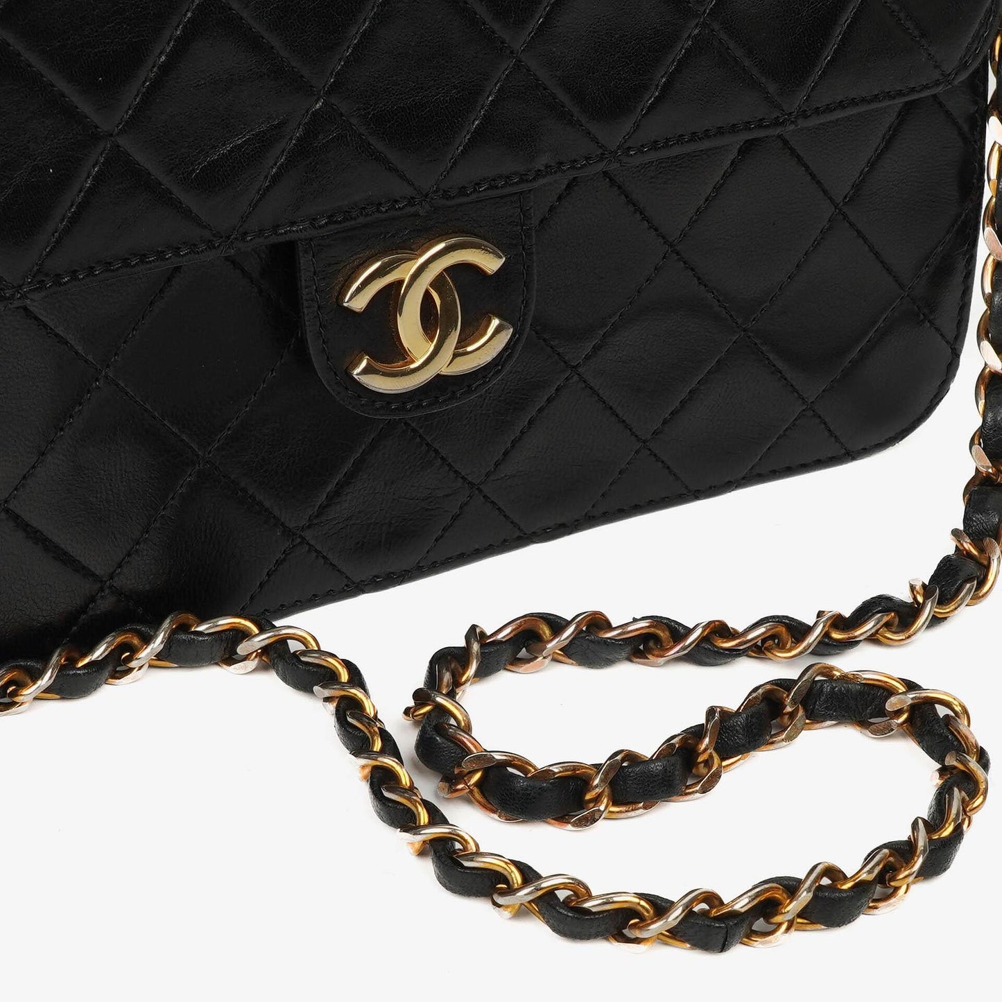 Chanel Small Classic Lambskin Flap Bag With Gold-Tone Hardware