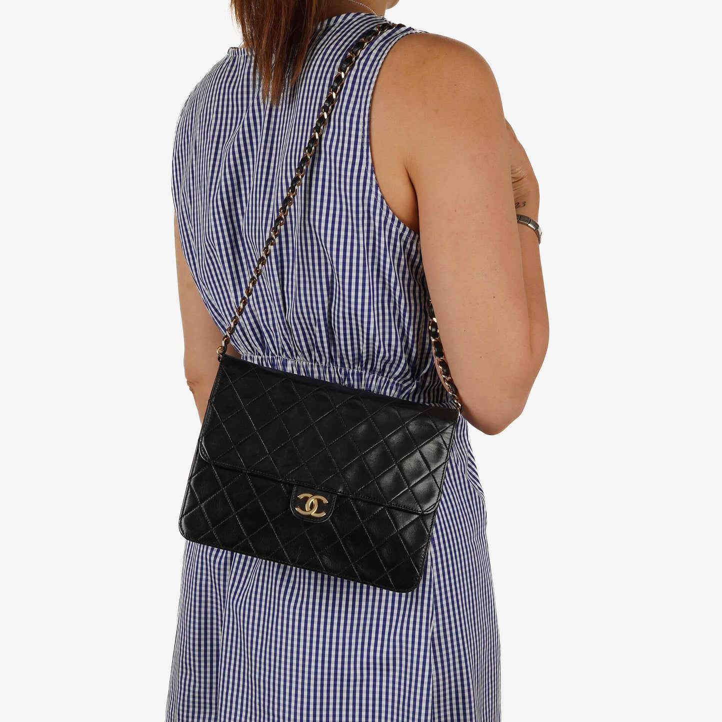 Chanel Small Classic Lambskin Flap Bag With Gold-Tone Hardware