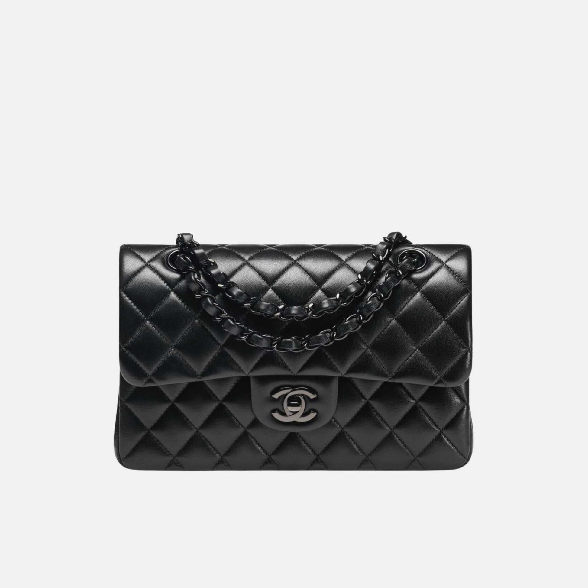 Chanel Small Classic Lambskin Handbag - Rovelle Bags