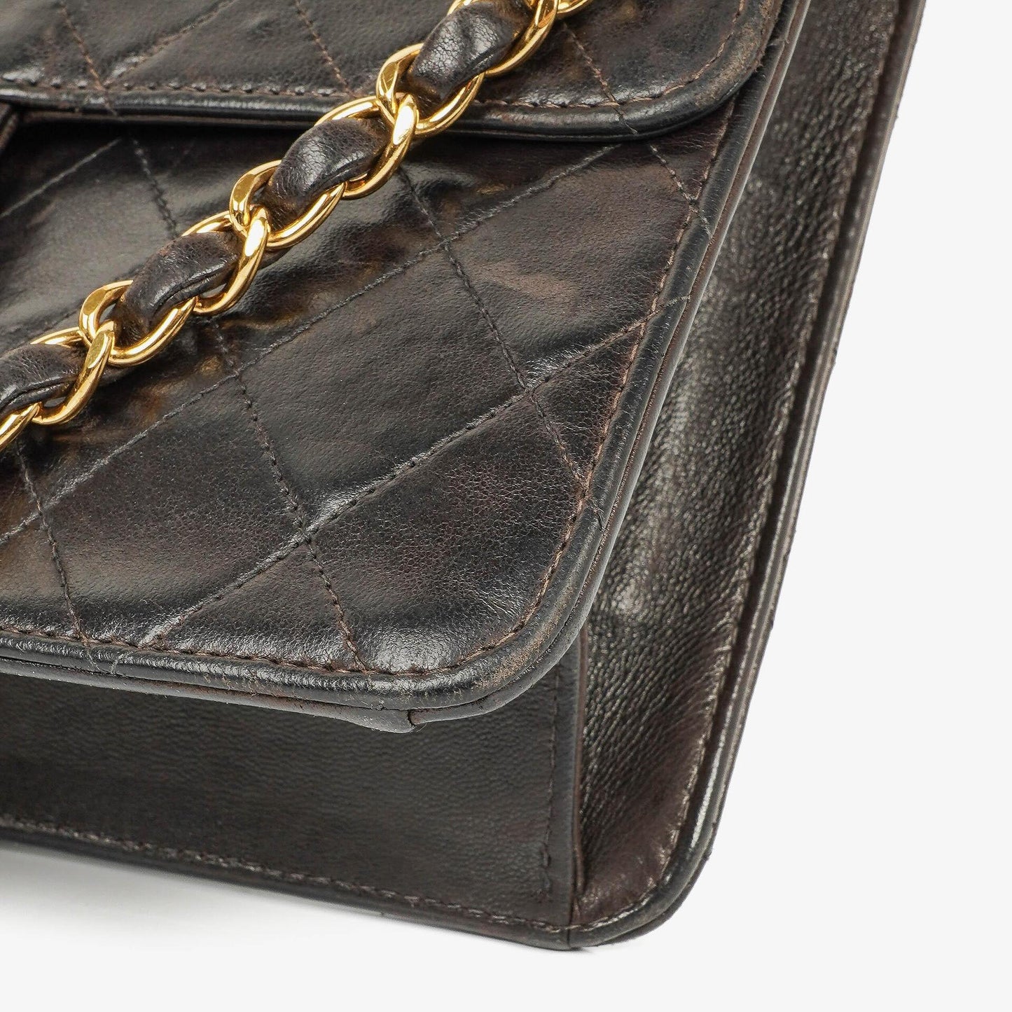 Chanel Small Classic Single Flap Bag In Black Quilted Lambskin With 24K Gold-Plated Hardware