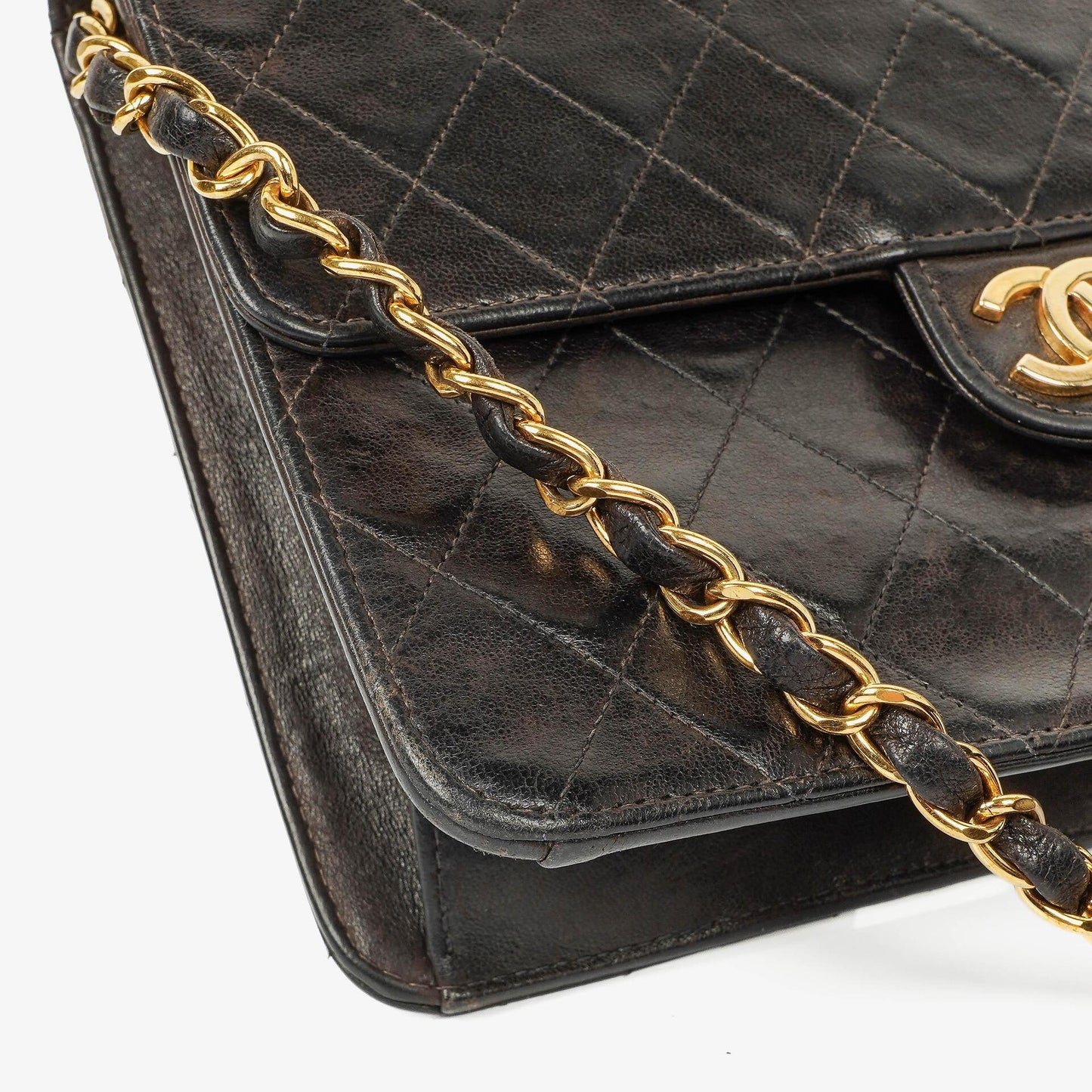 Chanel Small Classic Single Flap Bag In Black Quilted Lambskin With 24K Gold-Plated Hardware