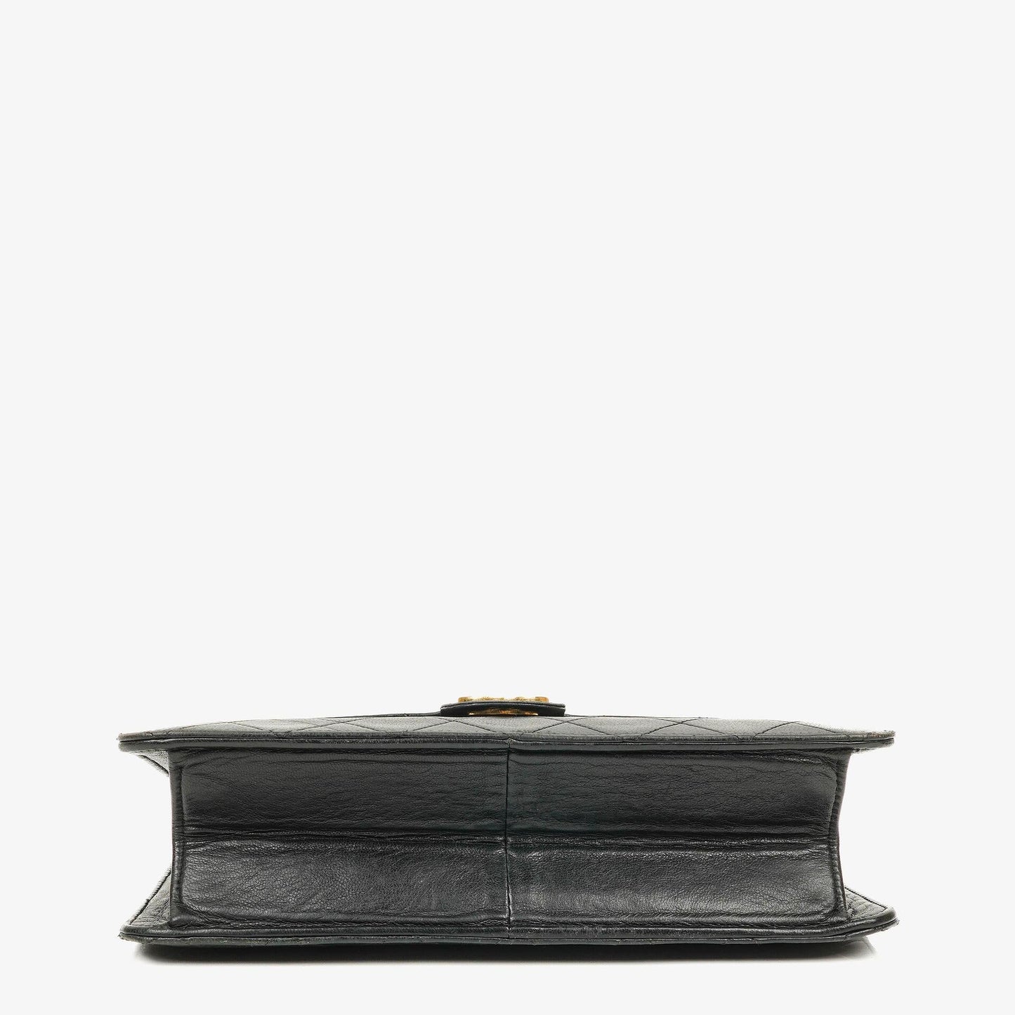 Chanel Small Classic Single Flap Bag In Navy Quilted Lambskin With 24K Gold-Plated Hardware