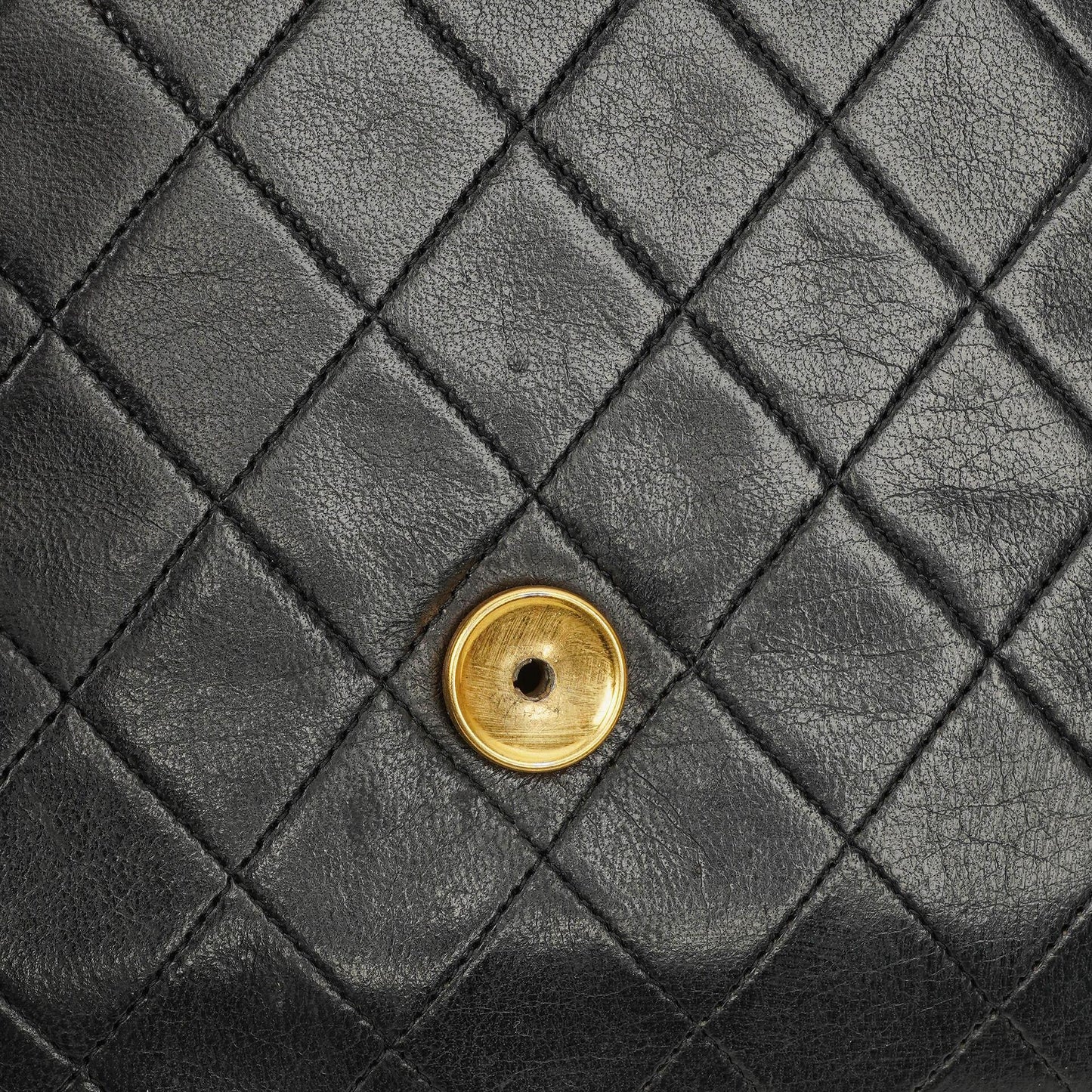 Chanel Small Classic Single Flap Bag In Navy Quilted Lambskin With 24K Gold-Plated Hardware