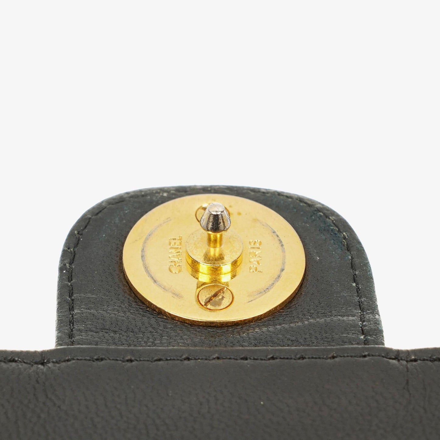 Chanel Small Classic Single Flap Bag In Navy Quilted Lambskin With 24K Gold-Plated Hardware