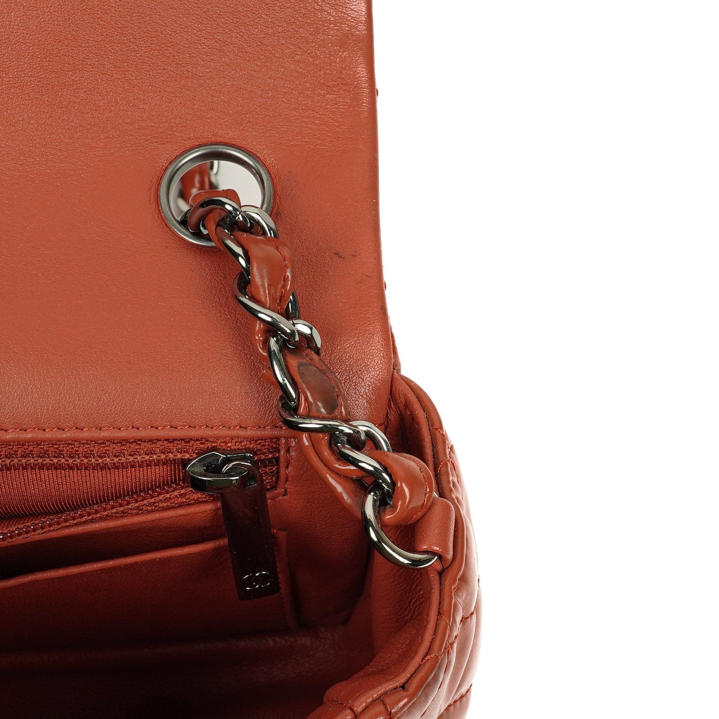 Chanel Small Classic Single Flap Bag Quilted Patent Leather With Silver-Tone Hardware
