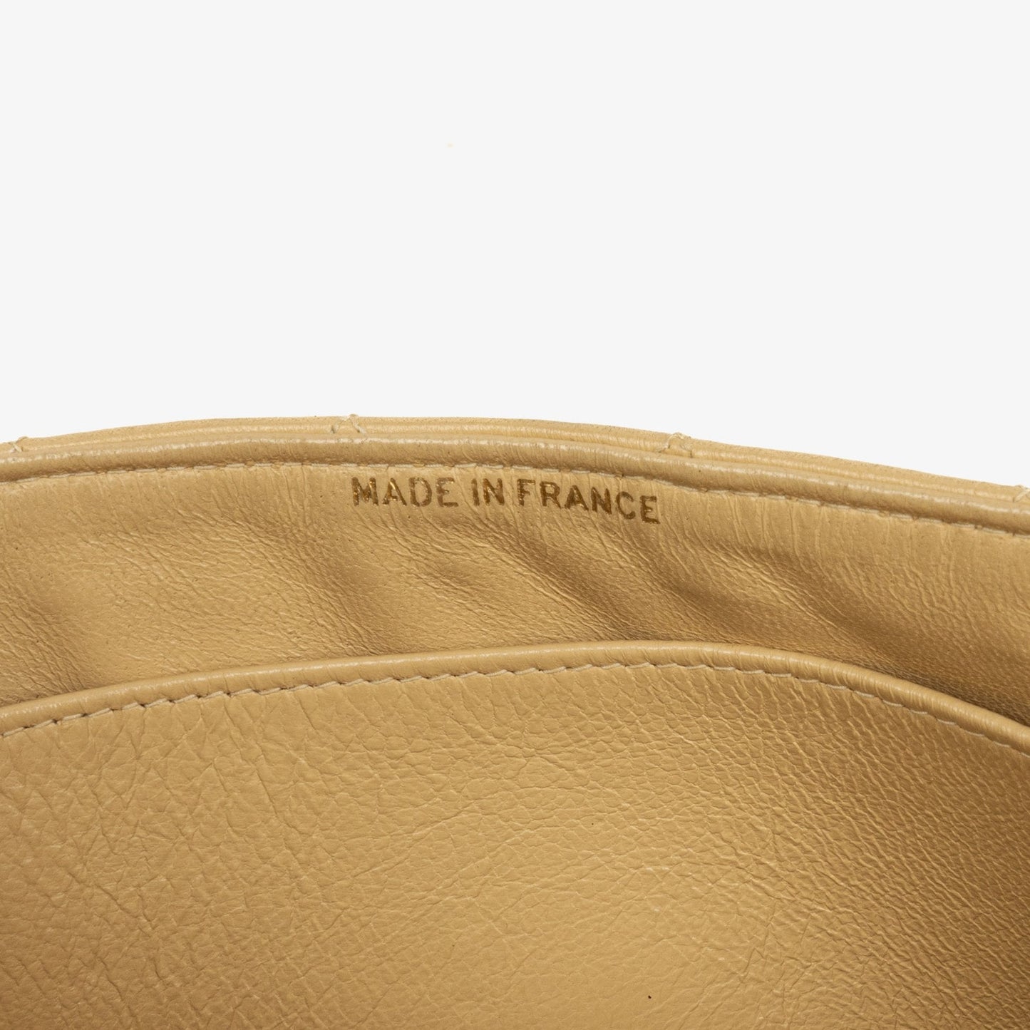 Chanel Small Double Sided Flap Bag Beige Quilted Lambskin 24K Gold-Plated Hardware