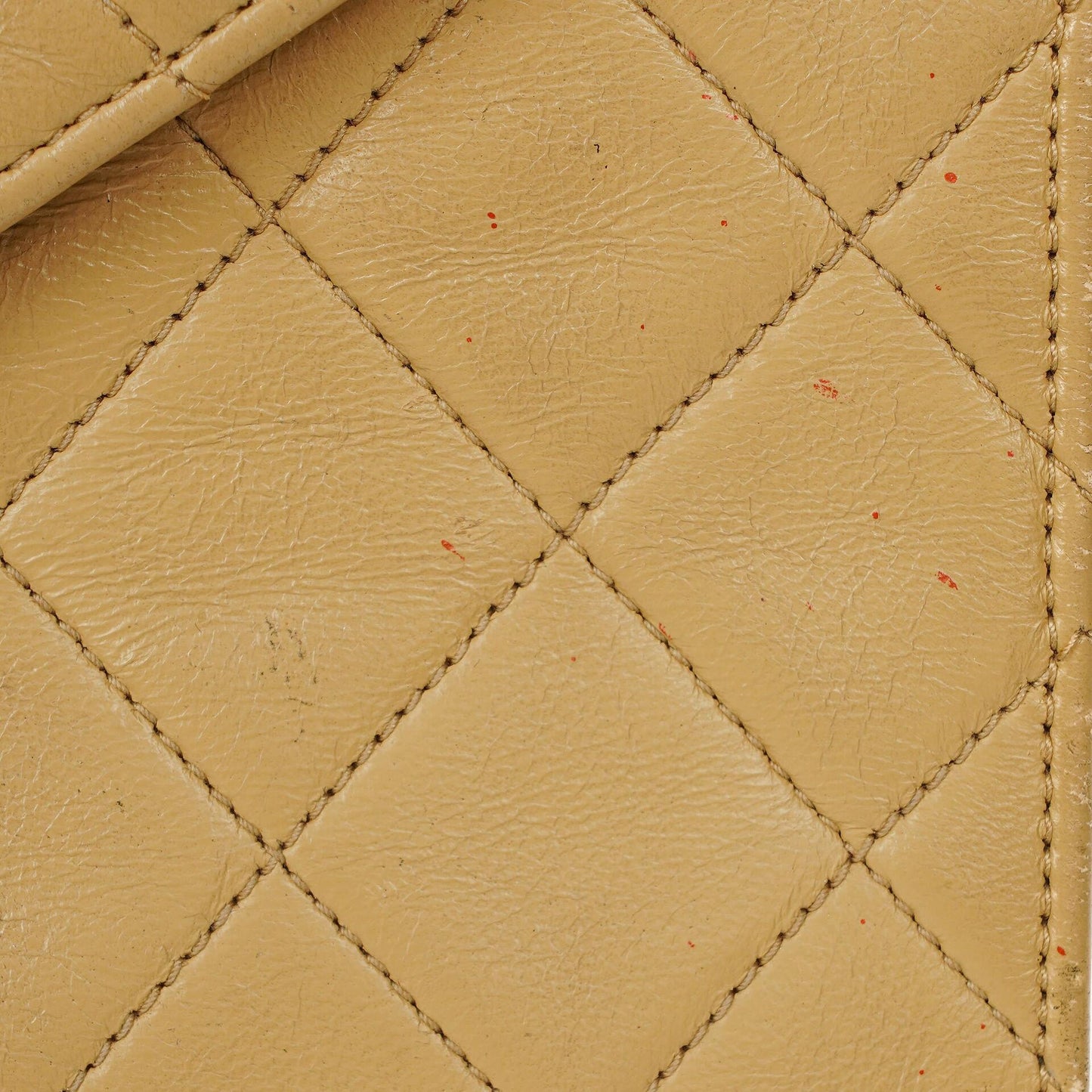 Chanel Small Envelope Maxi CC Logo Flap Bag Beige Quilted Lambskin With 24K Gold-Plated Hardware