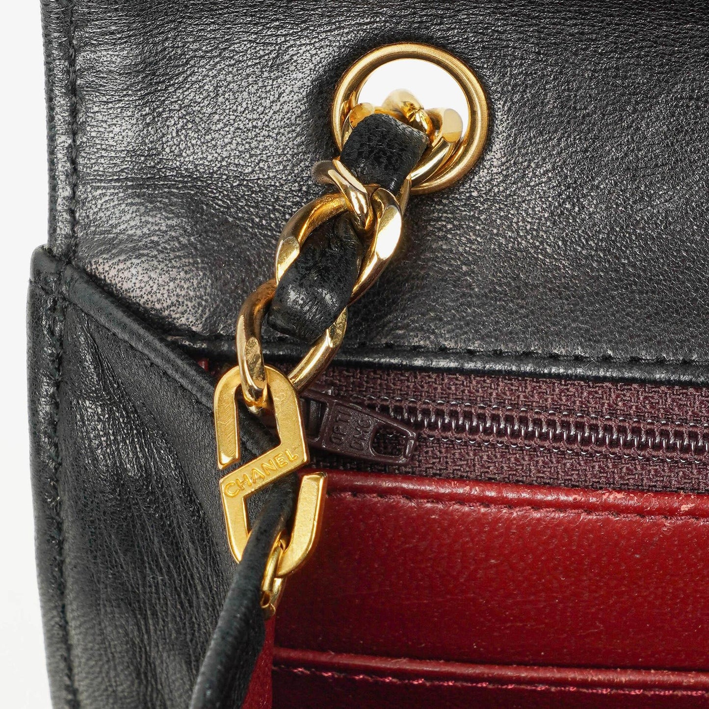 Chanel Small Envelope Maxi CC Logo Flap Bag Black Quilted Lambskin With 24K Gold-Plated Hardware