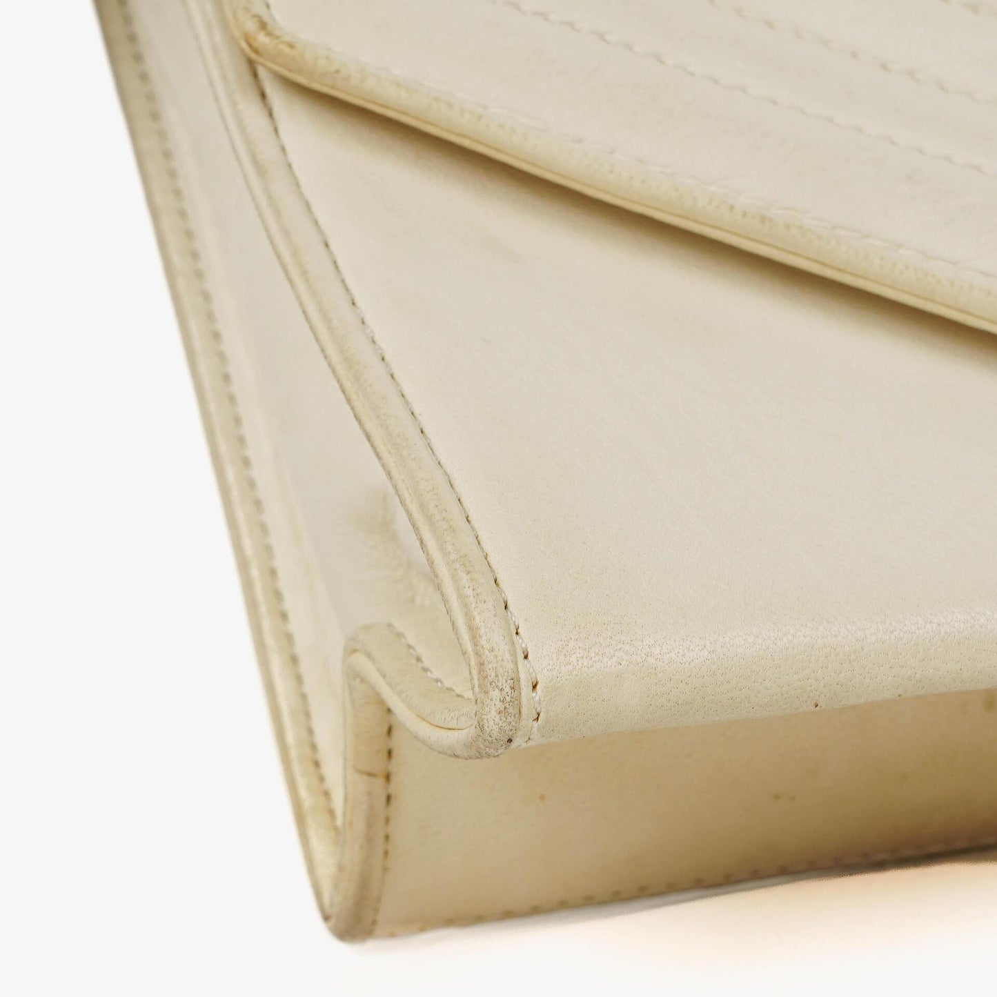 Chanel Small Envelope White Leather Flap Bag