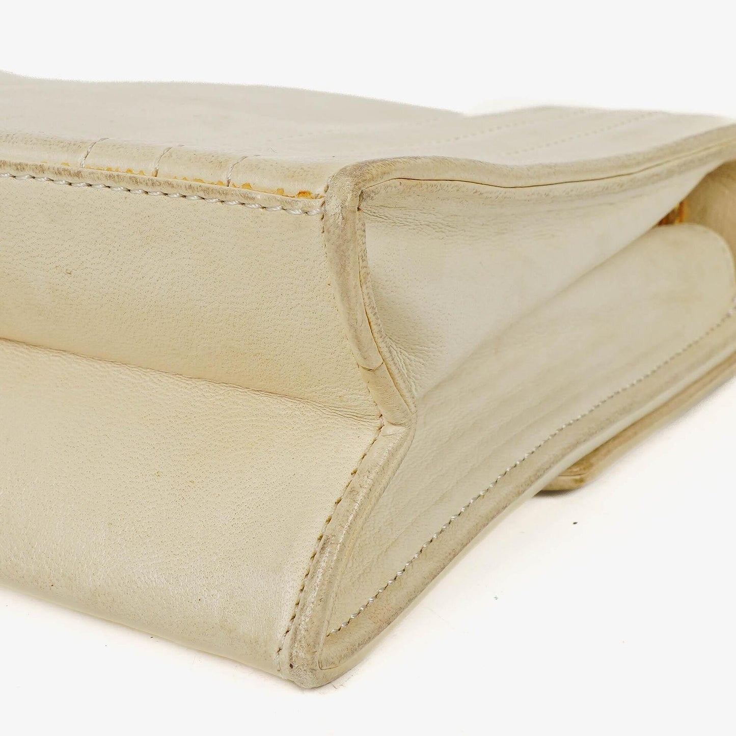 Chanel Small Envelope White Leather Flap Bag