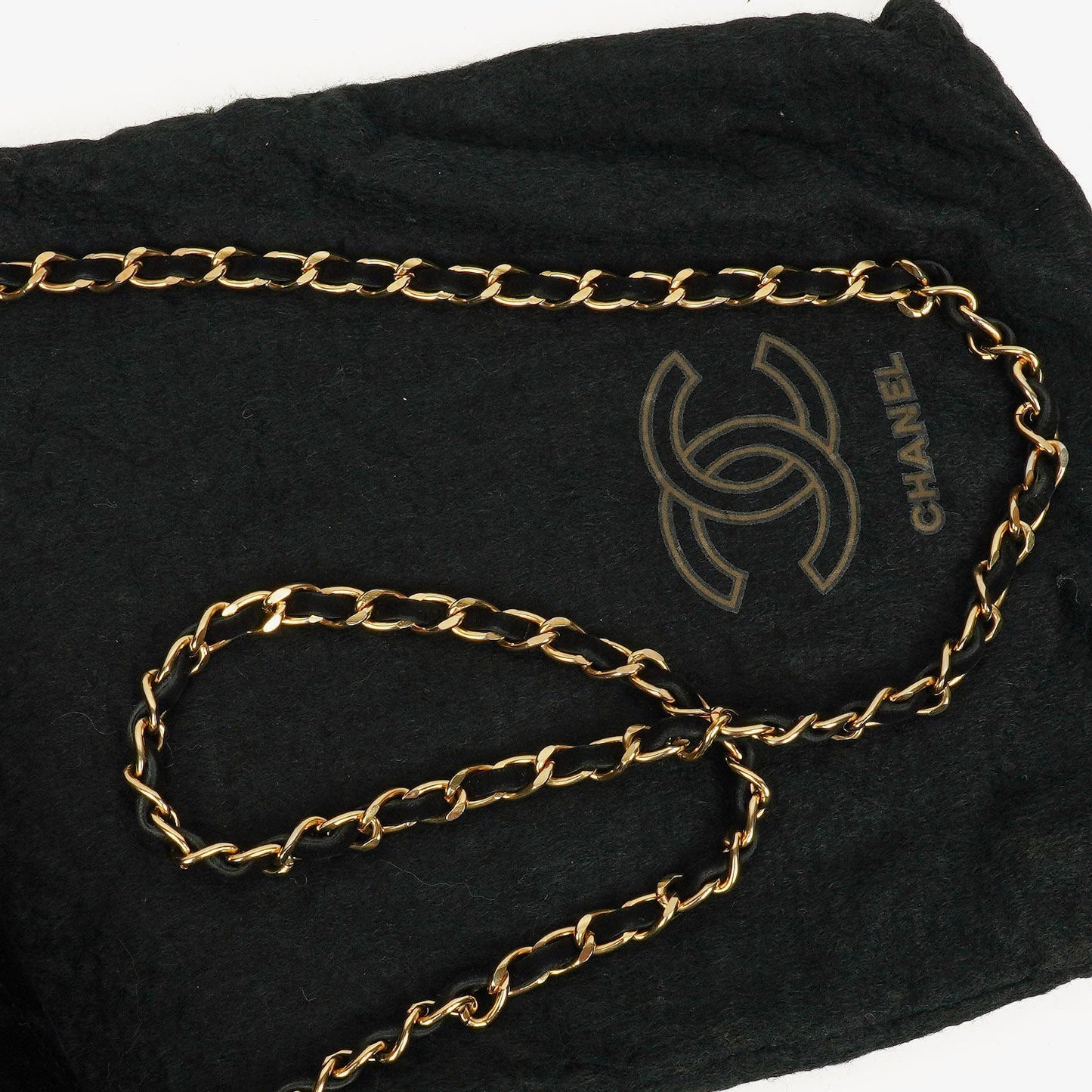 Chanel Small Half-Moon Black Velvet Flap Bag