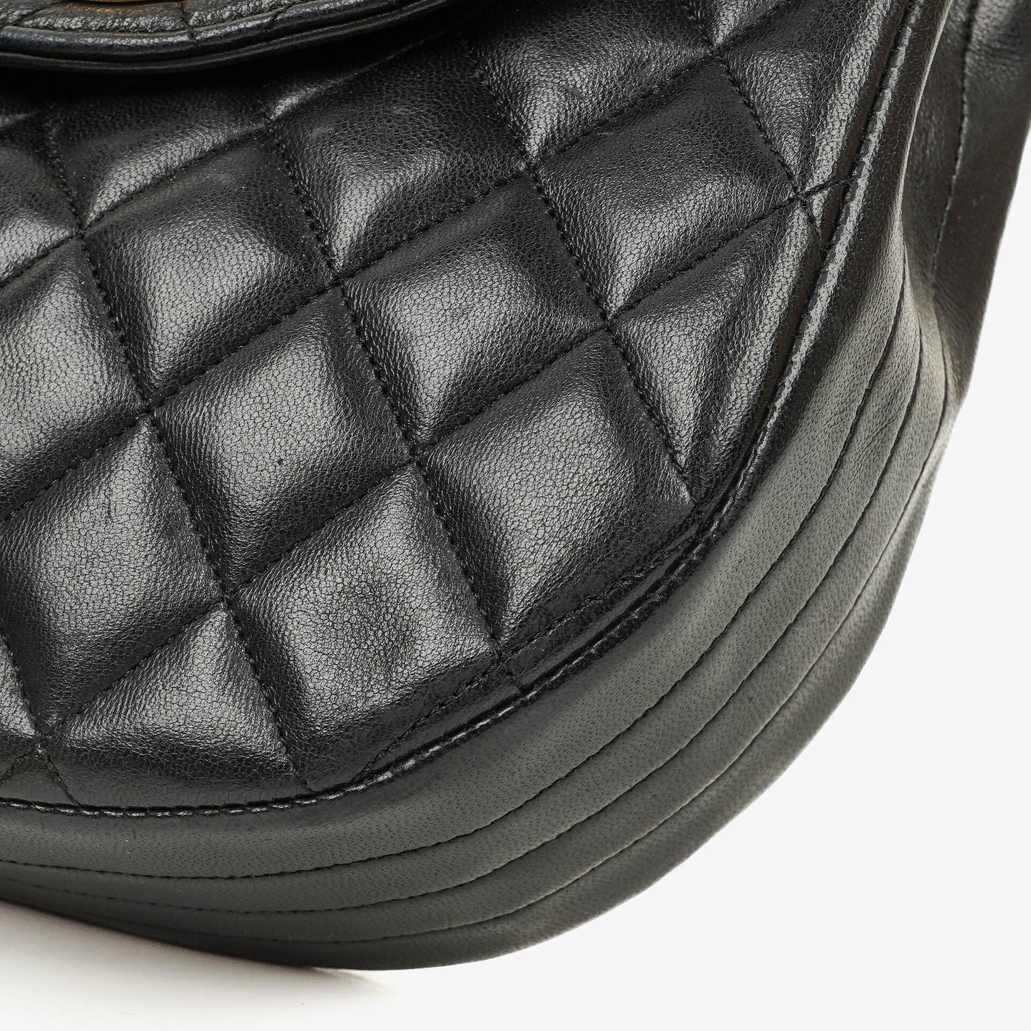 Chanel Maxi CC Logo Black Quilted Lambskin Small Single Flap Bag