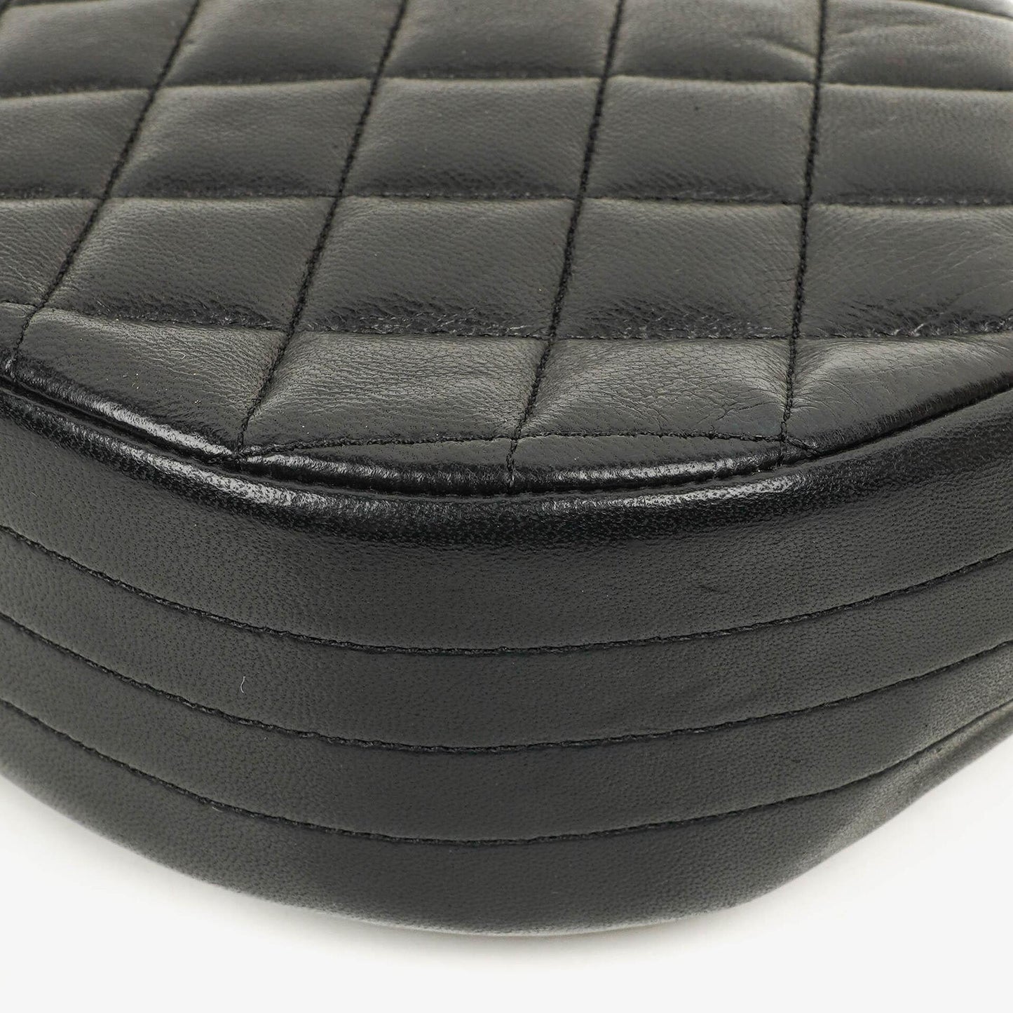 Chanel Maxi CC Logo Black Quilted Lambskin Small Single Flap Bag