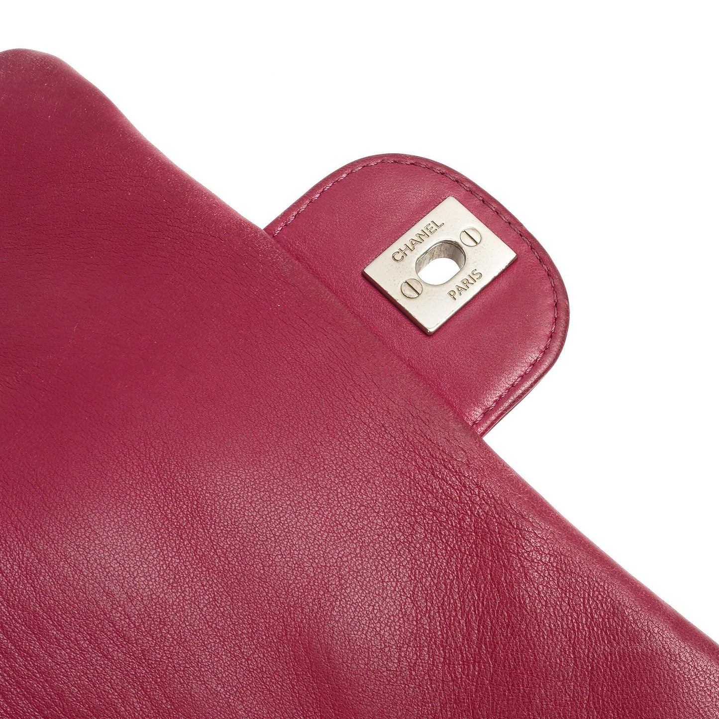 Chanel Small Rock In Rome Single Flap Bag Quilted Patent Leather Silver-Tone Hardware