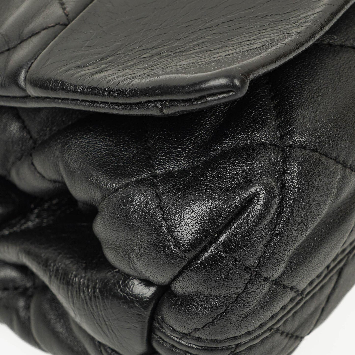 Chanel Soft Elegance Black Calfskin Quilted Flap Bag