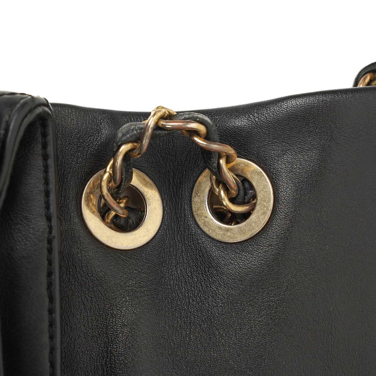 Chanel Soft Elegance Black Calfskin Quilted Flap Bag